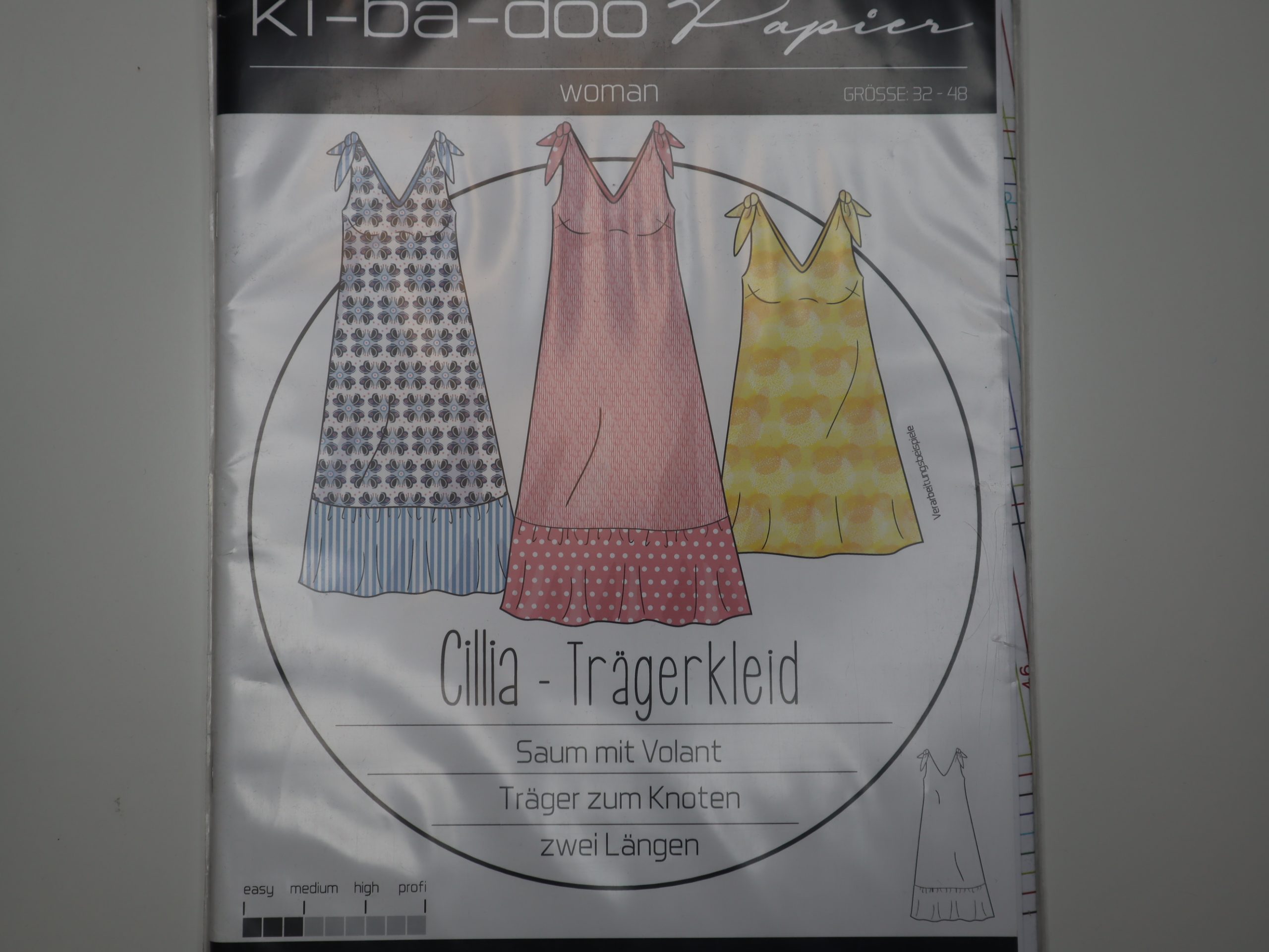 Schnittmuster Kibadoo Cilia Trägerkleid
