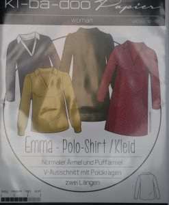 Schnittmuster Kibadoo Emma Polo Shirt-Kleid Größe 32-58