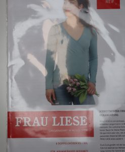 Schnittmuster Studio Schnittreif Frau Liese Langarmshirt in Wickeloptik XS-XXL