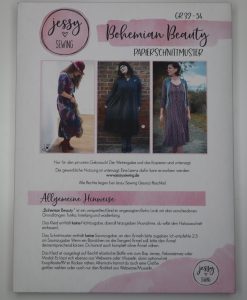 Schnittmuster Jessy Sewing Boho-Kleid Bohemian Beauty Größe 32-54