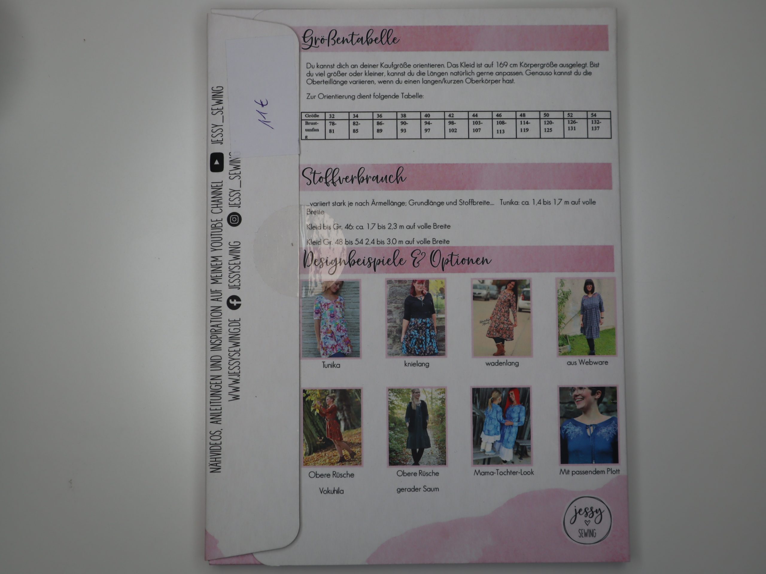 Schnittmuster Jessy Sewing Boho-Kleid Bohemian Beauty Größe 32-54 – Bild 2