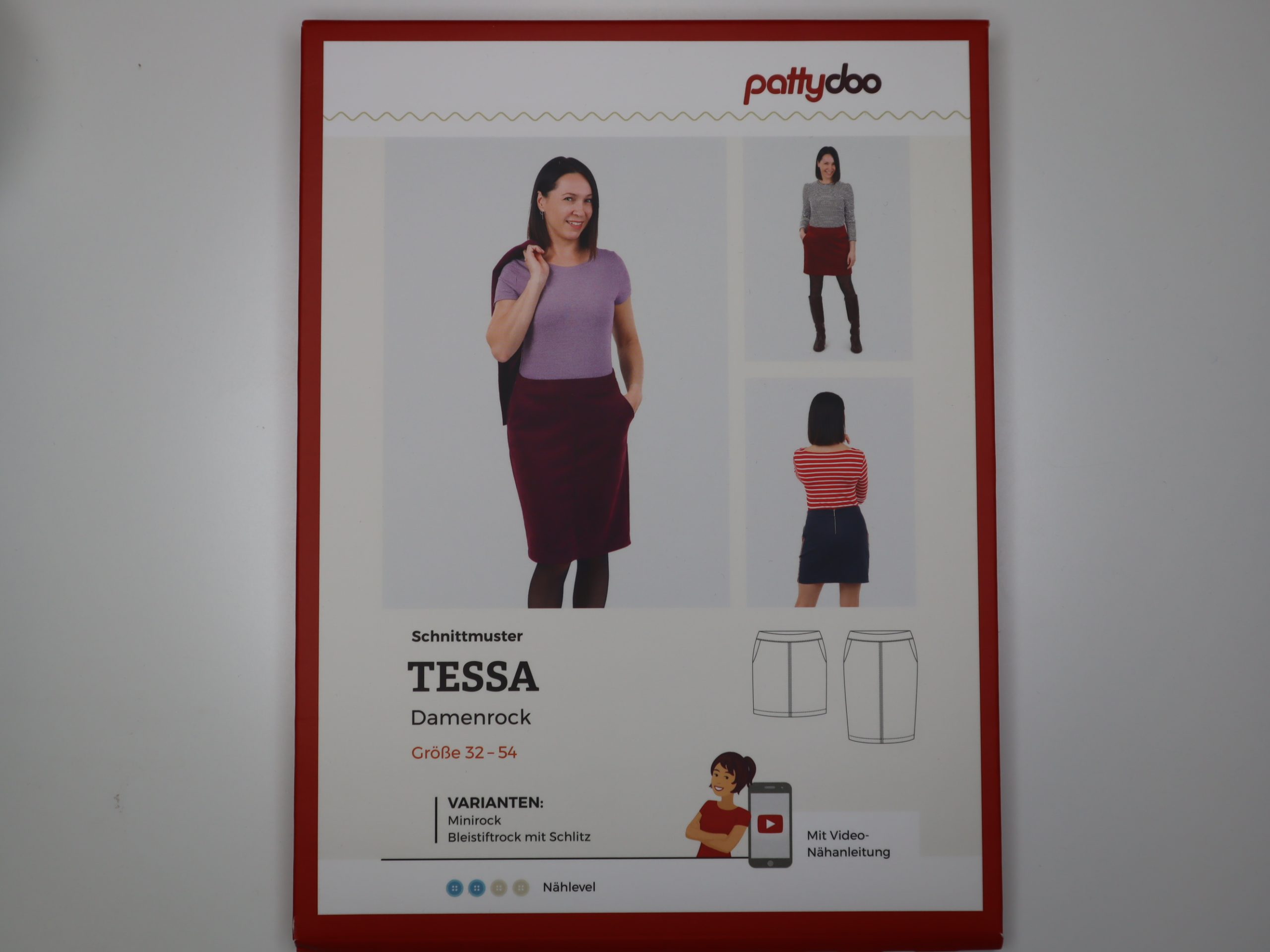 Schnittmuster Pattydoo Tessa Damenrock Größe 32-54