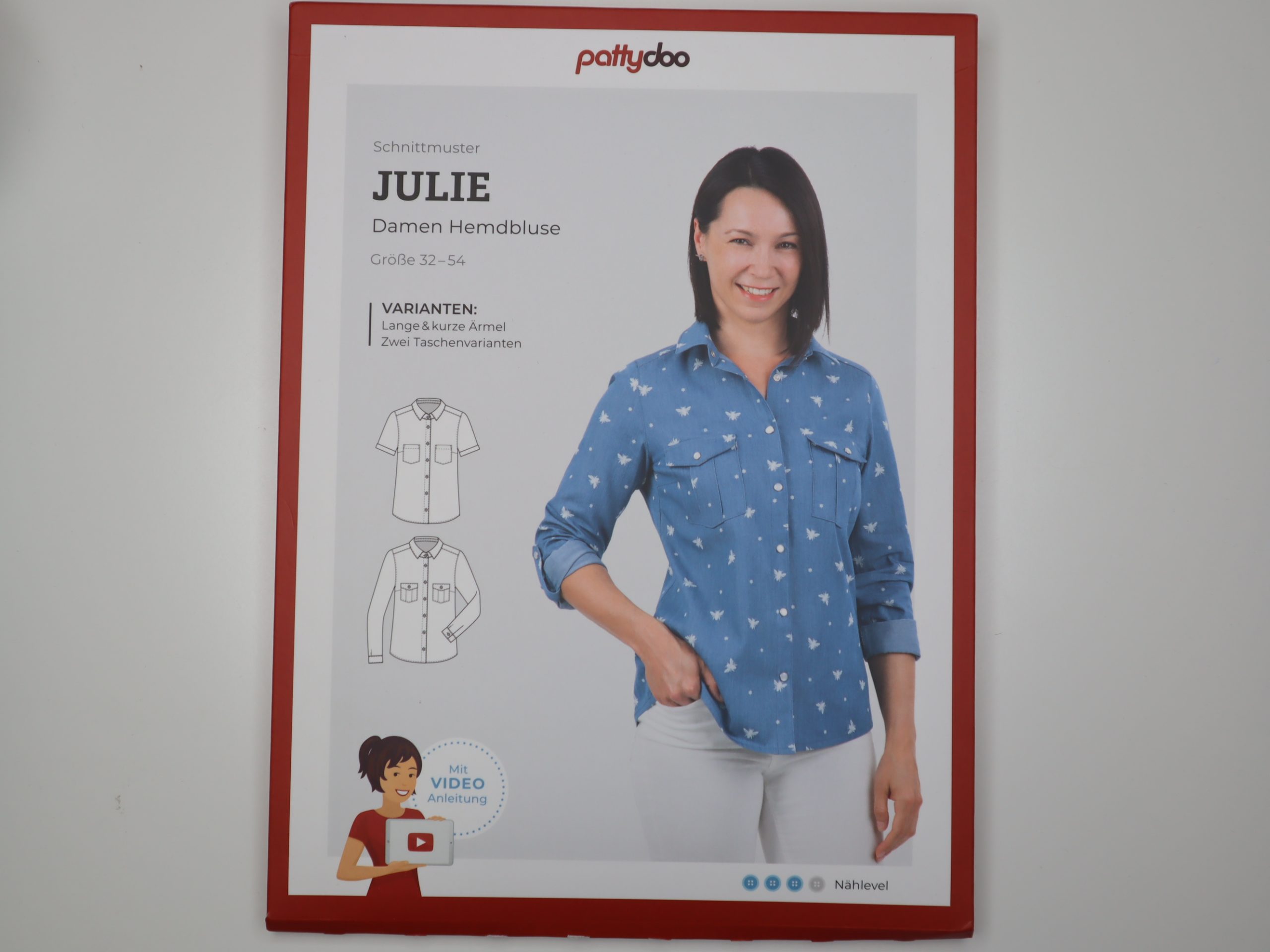 Schnittmuster Pattydoo Julie Damen Hemdbluse Größe 32-54