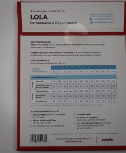Alternative view of Schnittmuster Pattydoo Lola Damenparka/Regenmantel Größe 32-54