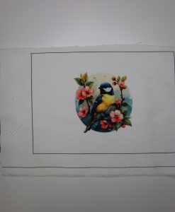 Eigenproduktion Heavy Canvas kleines Panel 17 x 25 cm Meise