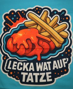 Eigenproduktion Heavy Canvas Panel 41 x 41 cm Lecka watt auf Tatzte