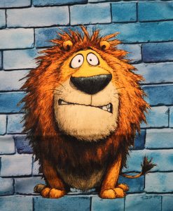 Baumwolljersey Eigenproduktion Mini-Panel Löwe