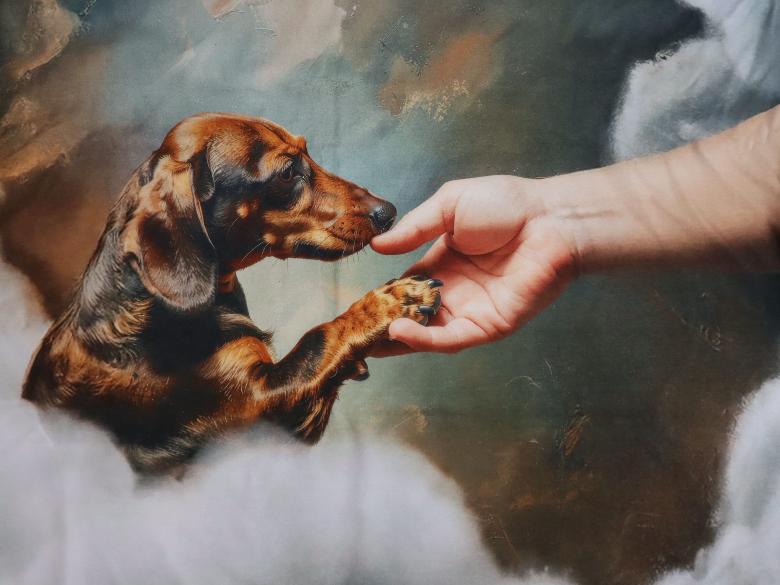 Baumwolljersey Eigenproduktion Panel Erschaffung des Dackels