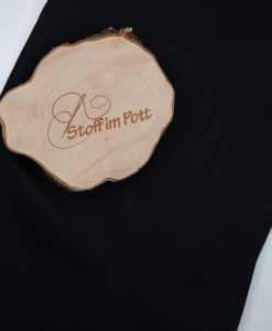 Stoffabschnitt Leichter Blusenstoff schwarz 2 m