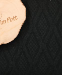 Weicher Strickjacquard mit Rautenmuster schwarz