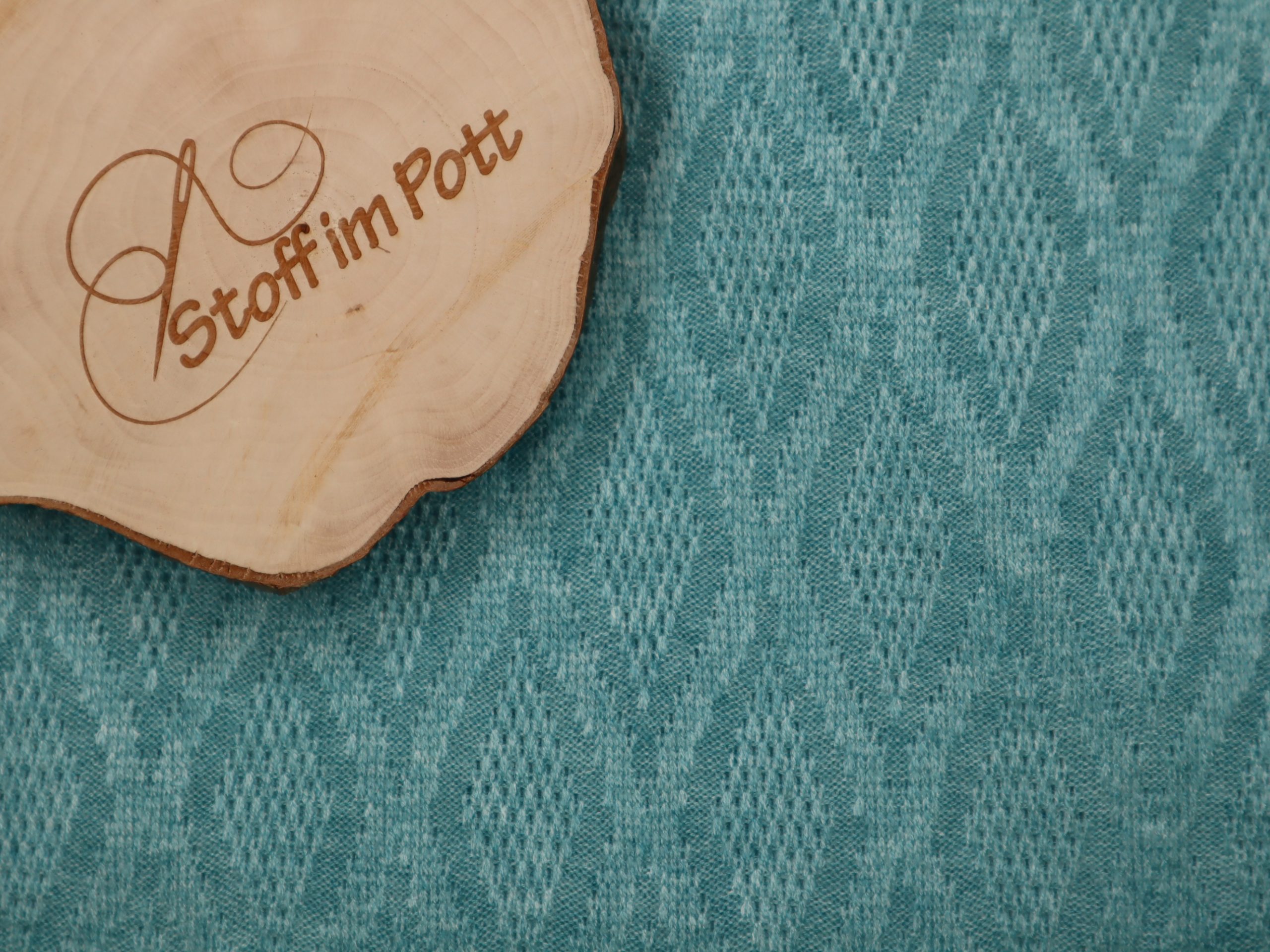 Weicher Strickjacquard mit Rautenmuster dusty mint