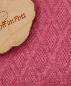 Weicher Strickjacquard mit Rautenmuster pink