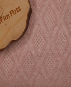 Weicher Strickjacquard mit Rautenmuster rosa