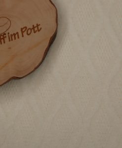 Weicher Strickjacquard mit Rautenmuster ecru