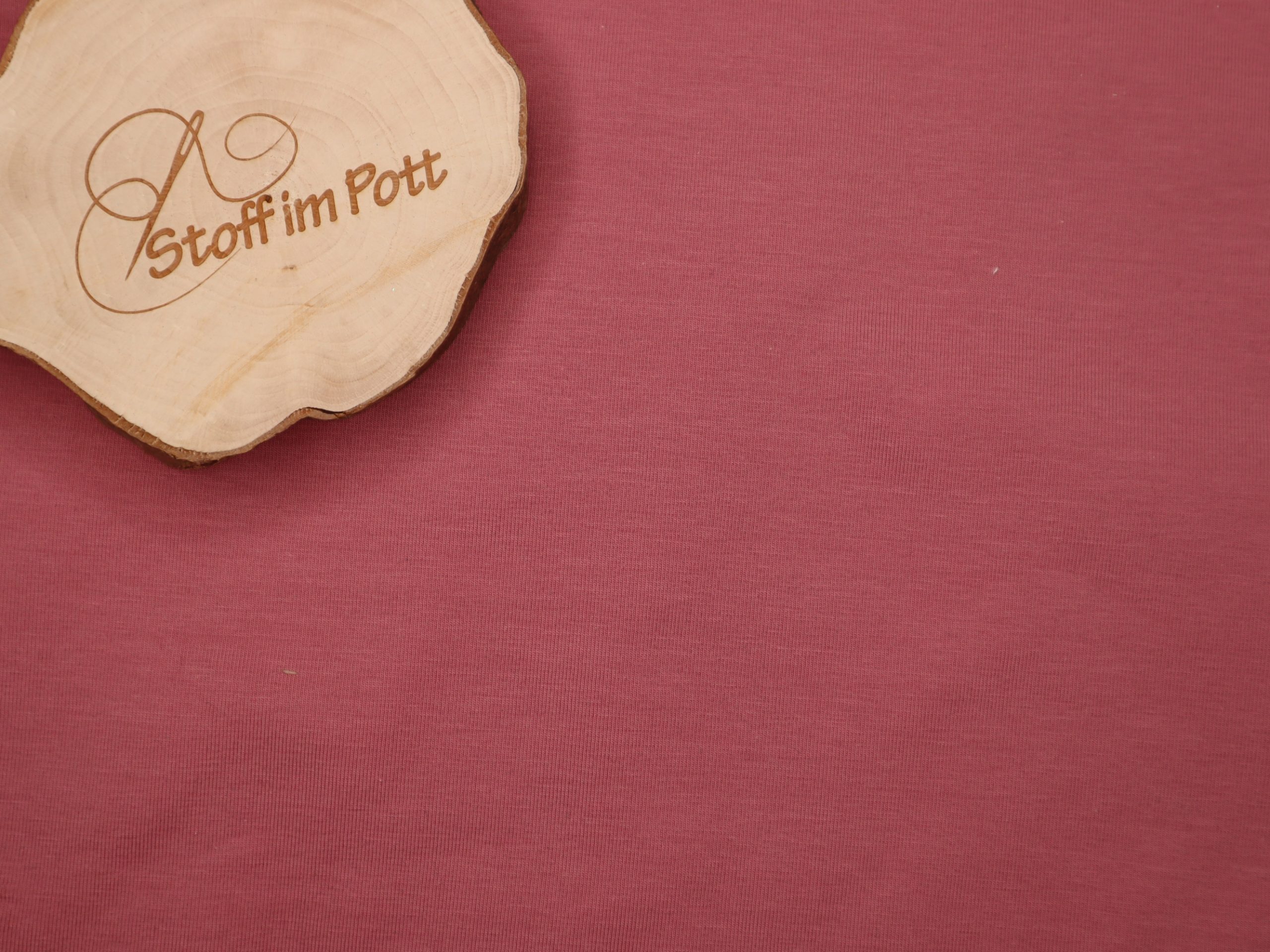 Baumwolljersey Uni altrosa