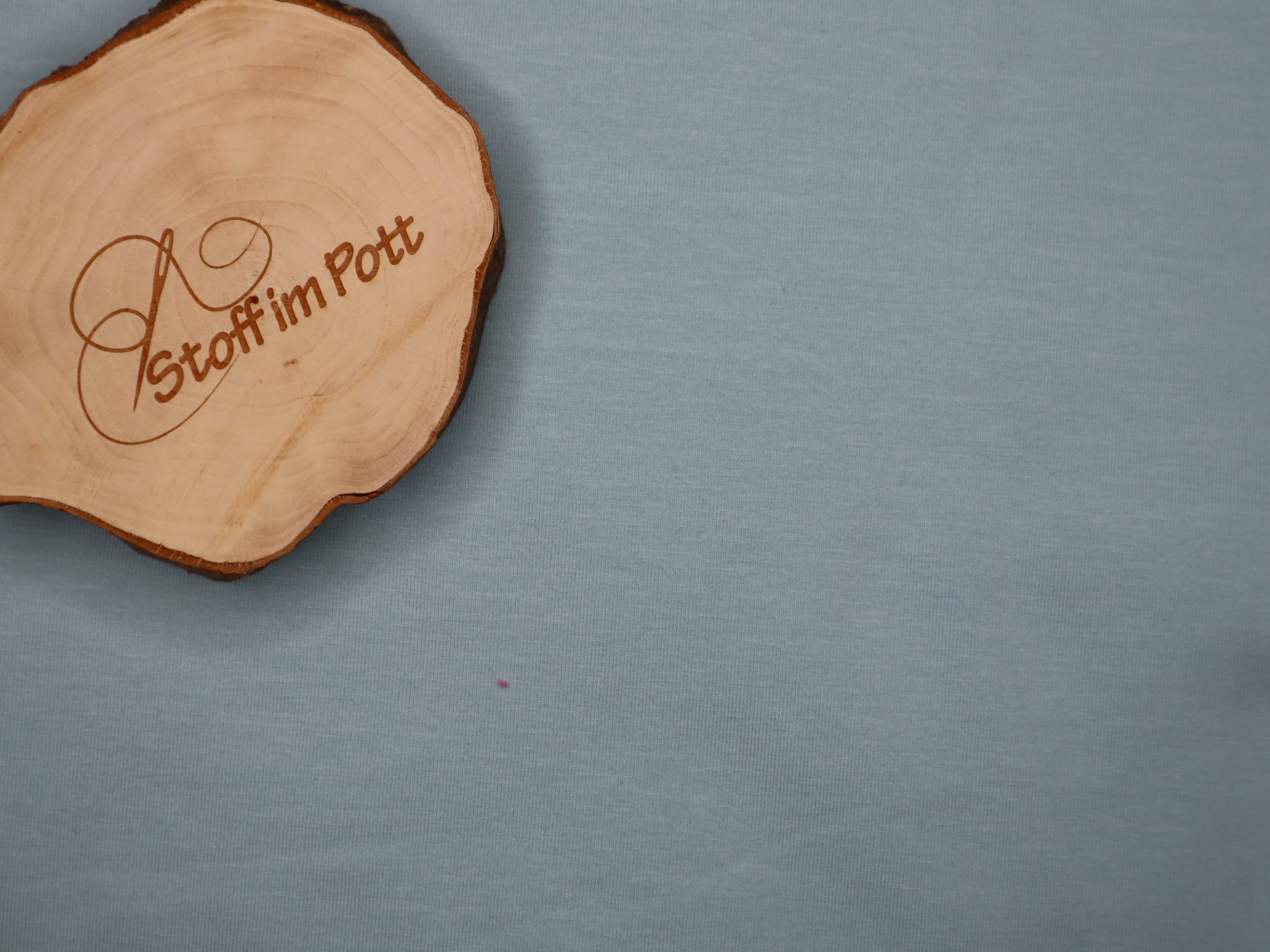 Baumwolljersey Uni hellblau