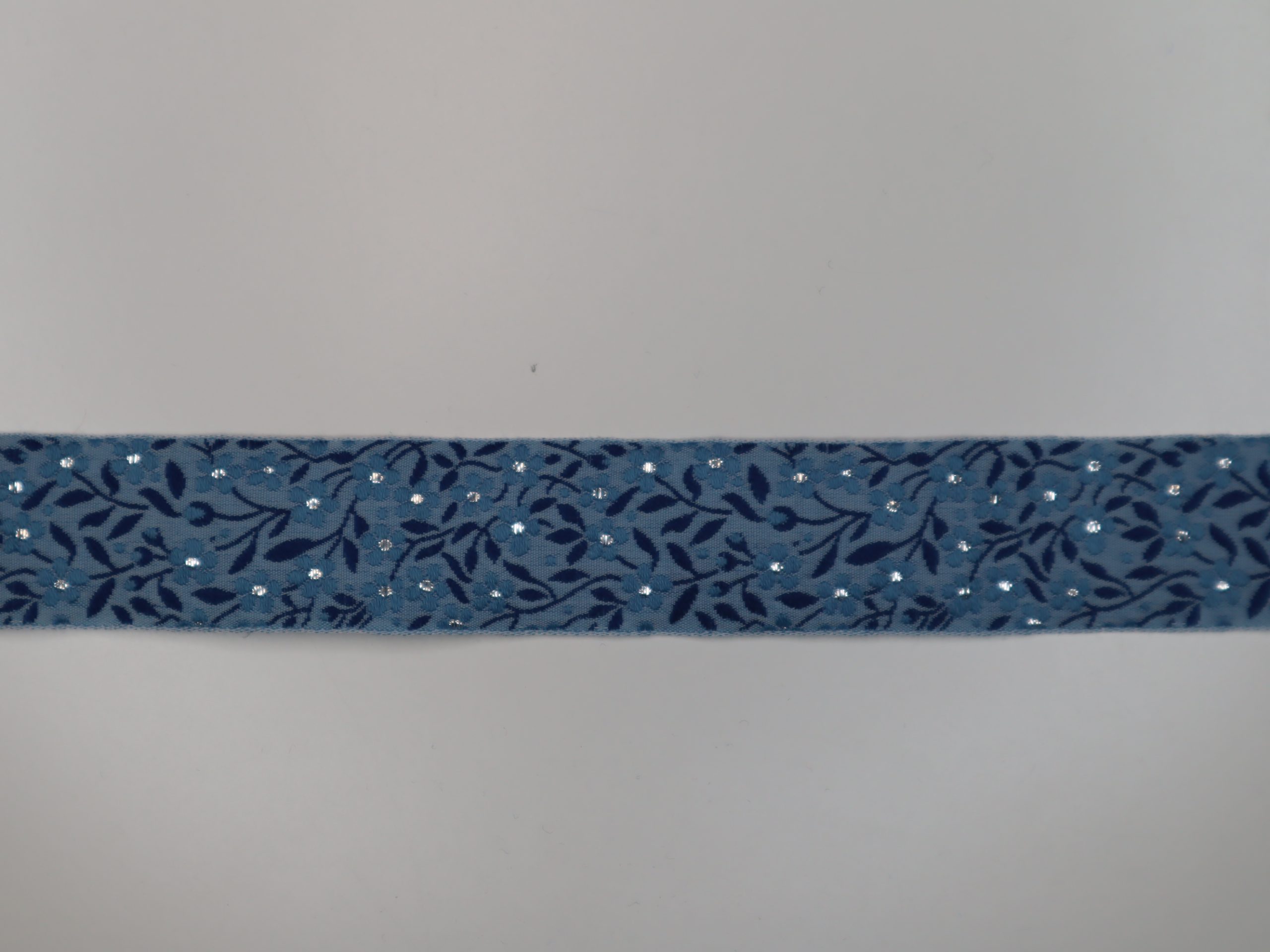 Kafka Webband Vergissmeinnicht blau 2,5 cm breit