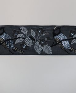 Kafka Webband Meise dunkelgrau 4 cm