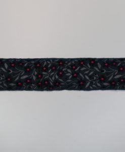 Kafka Webband Vergissmeinnicht dunkelgrau 2,5 cm breit