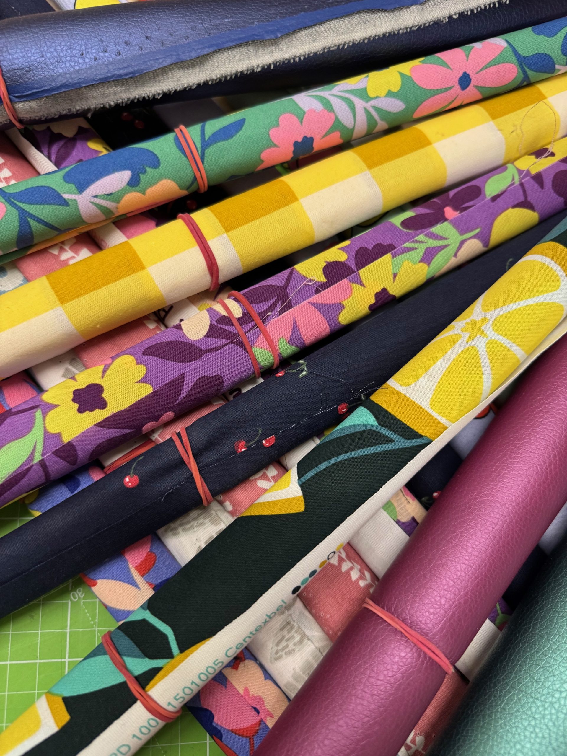 5 x Rolle gemusterte Beschichtete Baumwolle Überraschungspaket