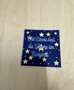 Label Sterne sind die Träume der Ewigkeit