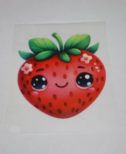 Bügelbild Erdbeere 8 x 9 cm