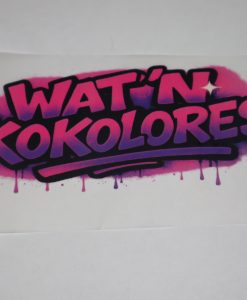 Bügelbild Wat'n Kokolores 15 x 6 cm