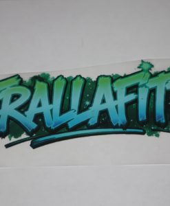 Bügelbild Trallafitt 19 x 6,5 cm