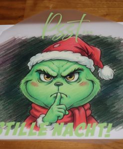 Bügelbild Stille Nacht 24 x 23 cm