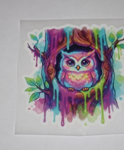 Bügelbild Eule 11 x 11 cm