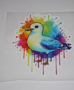 Bügelbild Möwe 12 x 11 cm