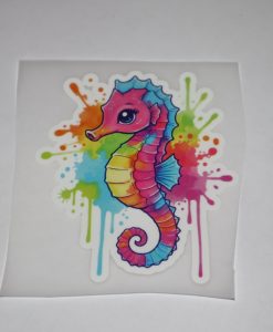 Bügelbild Seepferdchen 11 x 10 cm