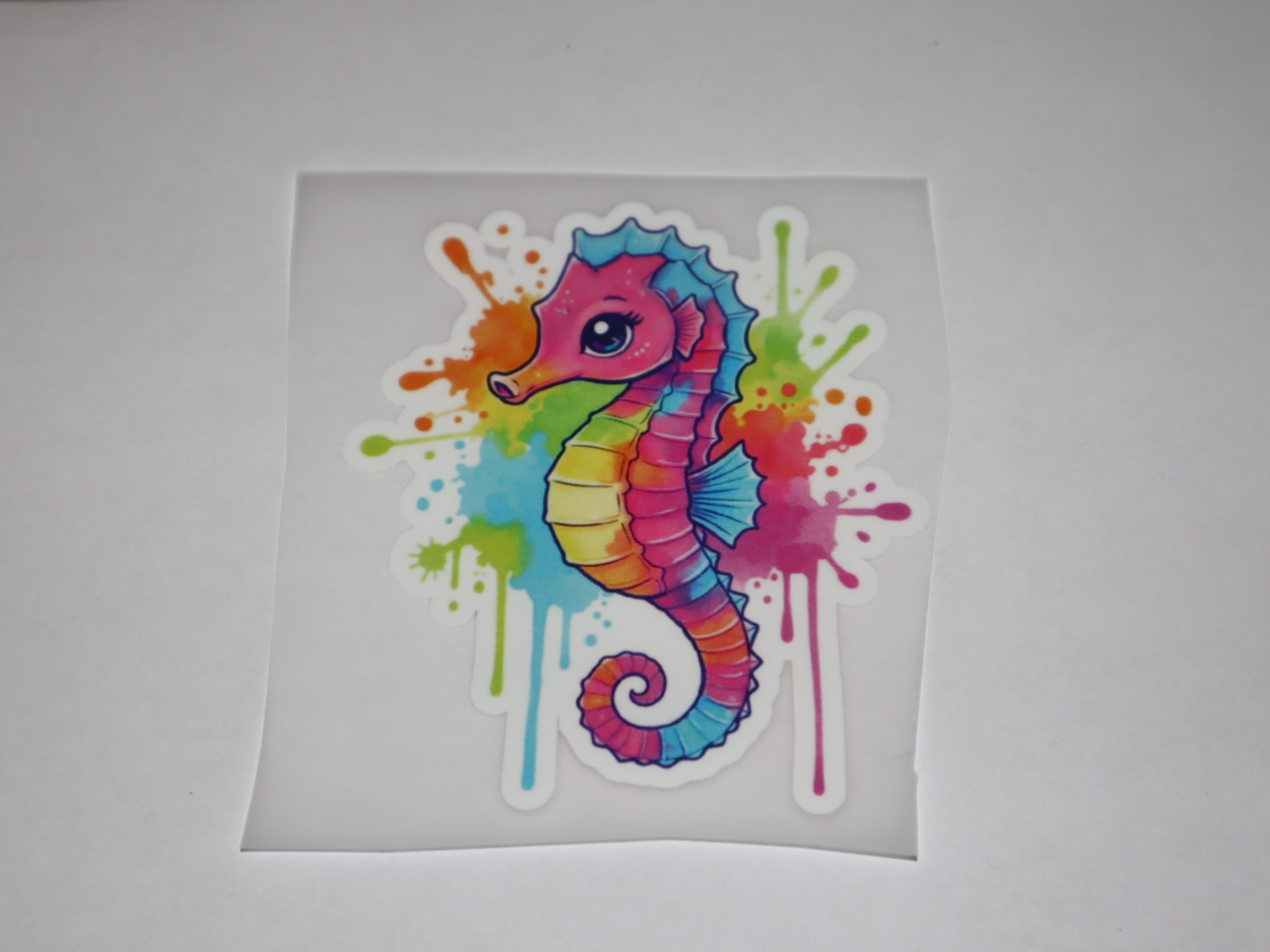 Bügelbild Seepferdchen 11 x 10 cm