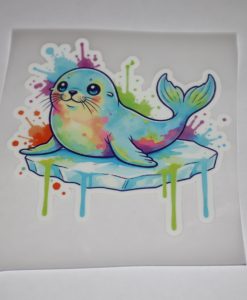 Bügelbild Robbe 11 x 11 cm