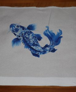 Eigenproduktion Heavy Canvas kleines Panel 17 x 25 cm Koi