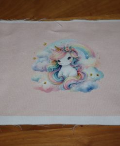 Eigenproduktion Heavy Canvas kleines Panel 17 x 25 cm Einhorn