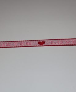 3 m Schmuckband 1 cm breit Love Sister